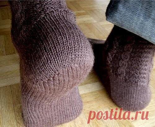 Как вязать пяточку «Сердечко»