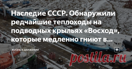 Наследие СССР. Обнаружили редчайшие теплоходы на подводных крыльях «Восход», которые медленно гниют в доках судоремнтного завода Был обычный хмурый осенний день в Поволжье и мне нужно было попасть в одну любопытную локацию – «кладбище» старых советских самолетов и вертолетов. И по пути я уже привычно высматривал в мелькающей картинке многочисленных промзон за окном, что-нибудь интересное. Внезапно мой взгляд, словно длиннофокусный объектив, выхватил сквозь облупившиеся пер...