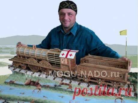 Викторианский локомотив. 1 м 6 см - изделия из дерева - Художественное творчество