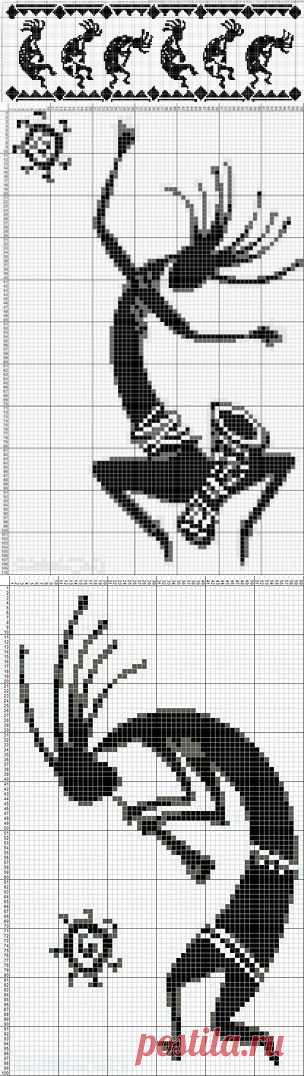 Жаккард "Кокопелли"и "Африканские мотивы".