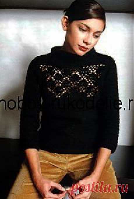 Хобби (рукоделие своими руками): вышивка, вязание » Архив блога » Вязание крючком пуловера “Загадочный ажур”