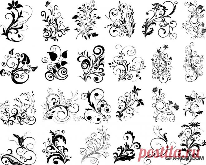 чёрно-белые картинки для декупажа со для распечатки - Поиск в Google