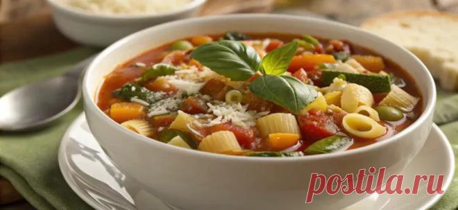 Ленивый Минестроне: невероятно вкусный суп