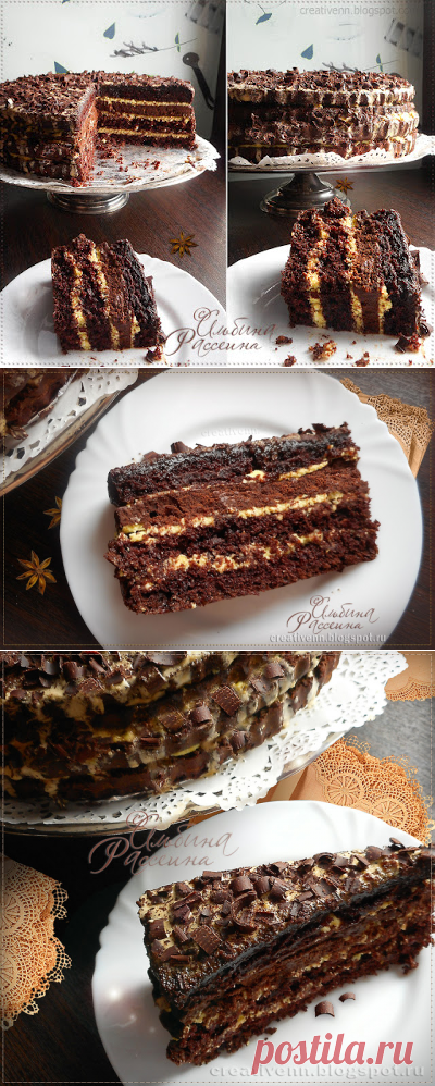 Шоколадный торт "Лунная ночь".