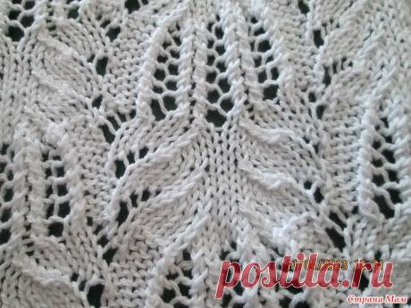 Узор &quot;Медвежьи лапки&quot; спицами. 2 видео + описание.