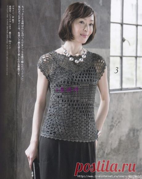 ФИЛЕЙНЫЙ ТОП - МЕДУЗА ОТ БОКОВОГО ШВА.