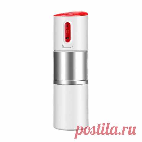 Filter coffee machine portable electric coffee maker usb charging grinder one button operation outdoor travel Sale - Banggood.com