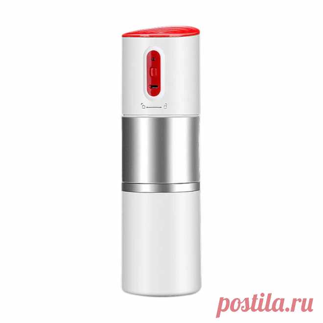 Filter coffee machine portable electric coffee maker usb charging grinder one button operation outdoor travel Sale - Banggood.com