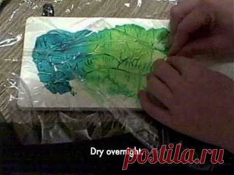 The One Minute Muse | Art Journal Technique | Saran Wrap - YouTube