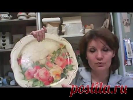 Анна Стойчева. Основы декупажа. - YouTube