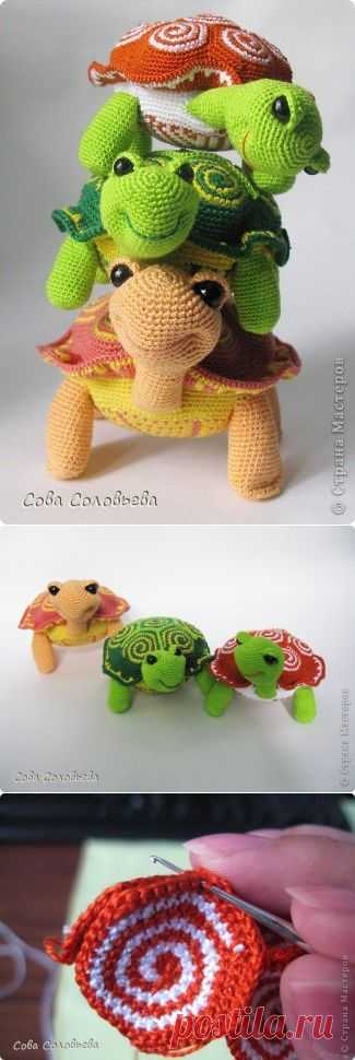 ЧЕРЕПАШКИ КРЮЧКОМ. Девочки это просто прелесть!!! / Мир игрушки / Вязаные игрушки. Мастер-классы, схемы, описание.