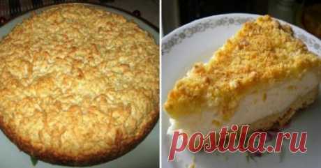 Рецепт полезного и вкусного тертого пирога с творогом. Вкус из детства