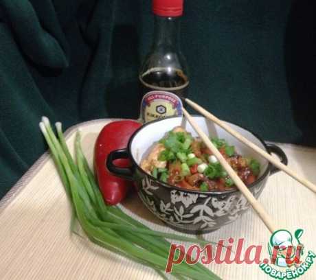 Курица с болгарским перцем - кулинарный рецепт