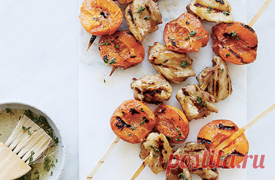 Рецепт шашлыка из курицы и абрикосов