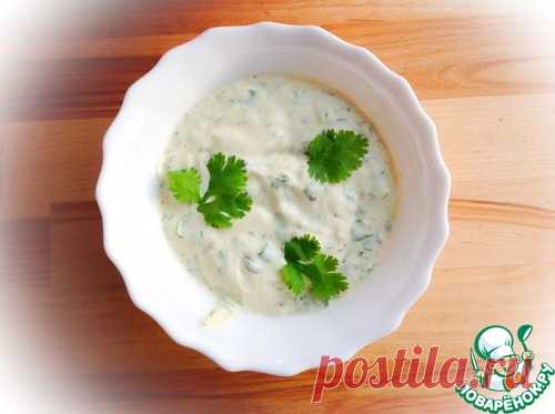 Соус с зеленью и киви - кулинарный рецепт