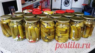 Поварешки: Огурцы на зиму. Без уксуса, без кипятка, без сахара!