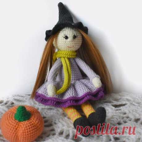1000 схем амигуруми на русском: Ведьмочка Хлоя крючком