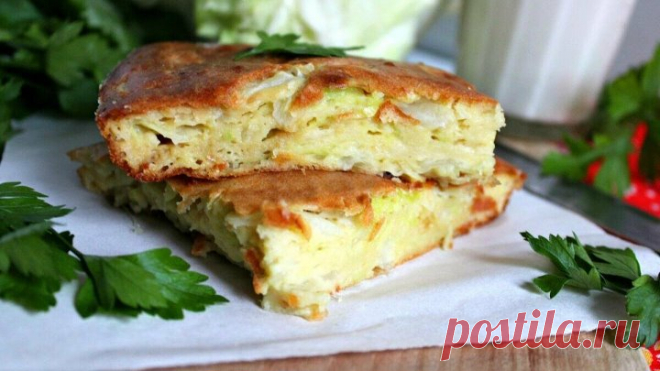 Капустный пирог ☆ Простой и вкусный рецепт капустного пирога