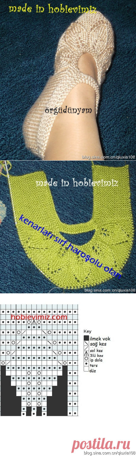 ВЯЗАНЫЕ ТАПОЧКИ.