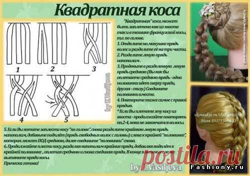 Подборка мк по плетению различных видов косичек со схемами / прически со схемой