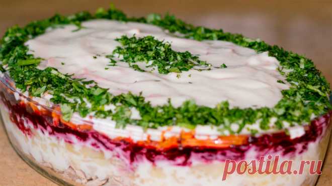 Салат с говядиной и морковью