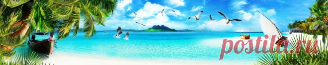 Скинали море пляж изображения для кухонного фартука