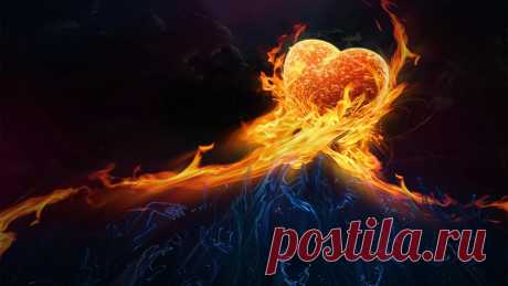 Огненное сердце обои для рабочего стола, картинки, фото, 1920x1080.