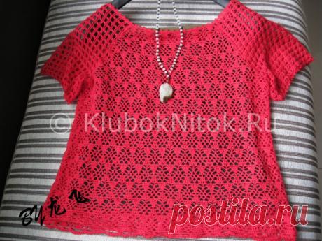 Розовый топ крючком | Вязание для женщин | Вязание спицами и крючком. Схемы вязания.