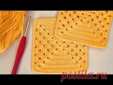 CÓMO TEJER GRANNY SQUARE #27 a CROCHET | GANCHILLO| TUTORIAL paso a paso