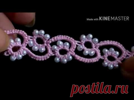201-Shuttle tatting.L-42, Beautiful beaded lace(Hindi/Urdu)