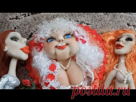 КАК СДЕЛАТЬ ГУБЫ капроновой кукле. Губы ЧУЛОЧНОЙ КУКЛЕ. Как я делаю губы