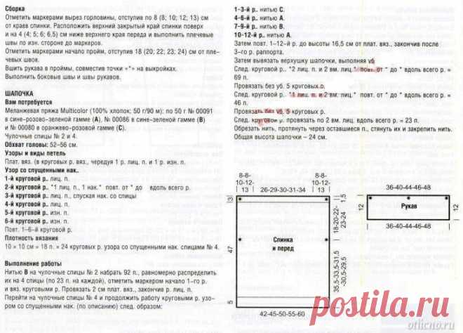 Вязание: меланжевый джемпер и шапочка | Отлично! Школа моды, декора и актуального рукоделия
