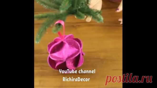 Новогодний шар своими руками