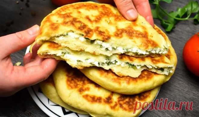 Хачапури : без дрожжей и на сковороде (быстро и вкусно)