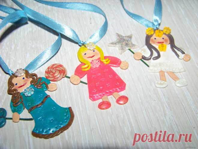 Подвеска на ленте Куколка HAND MADE SURPRISE