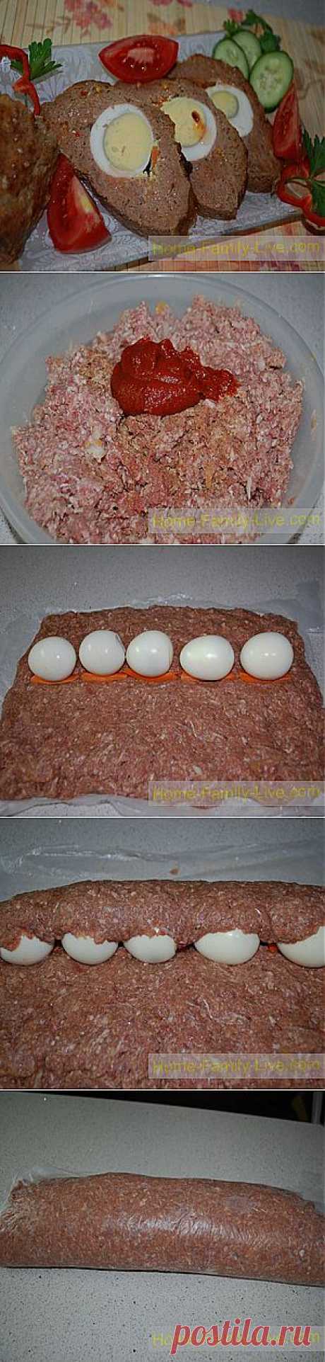 Кулинарные рецепты Мясной рулет с яйцом &amp;raquo; Кулинарные рецепты