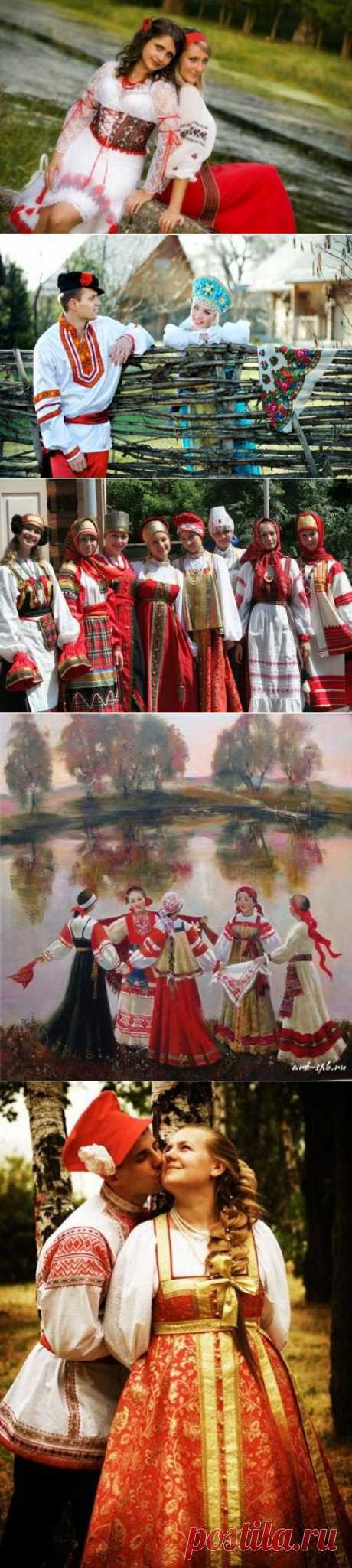 Как выглядит русское платье?