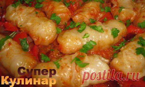 Пирожки-рулетики на подушке из овощей и слив - без жарки - МирТесен