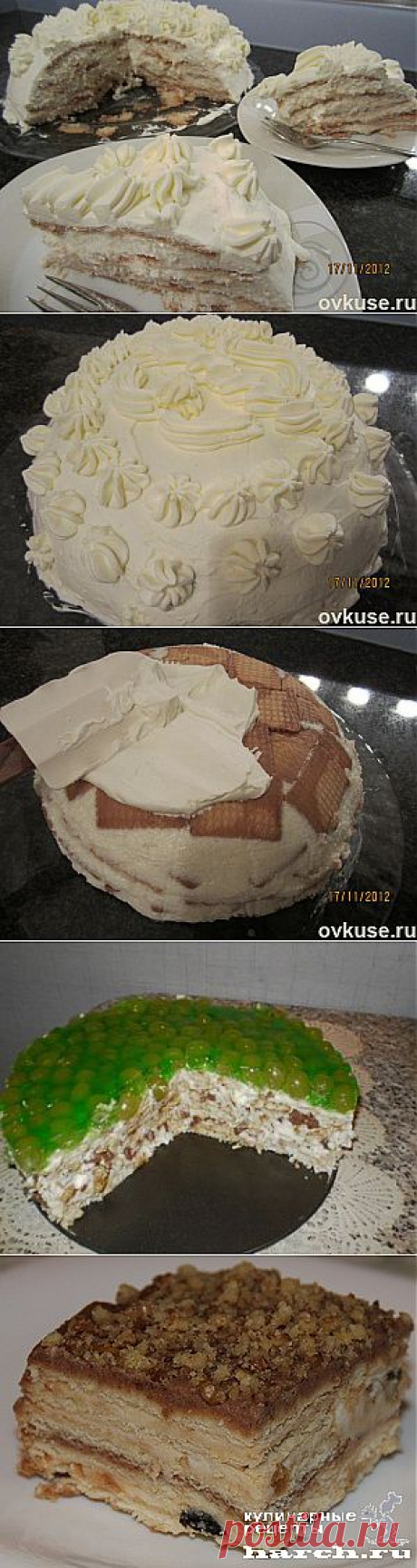ТОРТЫ БЕЗ ВЫПЕЧКИ (ПОДБОРКА) - Простые рецепты Овкусе.ру