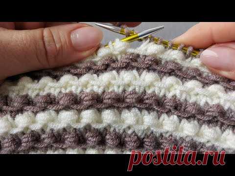 😍ПОДСМОТРЕЛА У ТУРЧАНОК. ШИКАРНЫЙ ПЛОТНЫЙ УЗОР СПИЦАМИ.