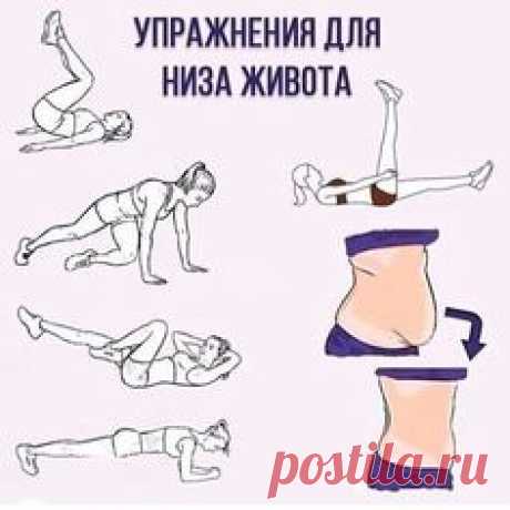 5 мин в день, чтобы убрать низ живота.