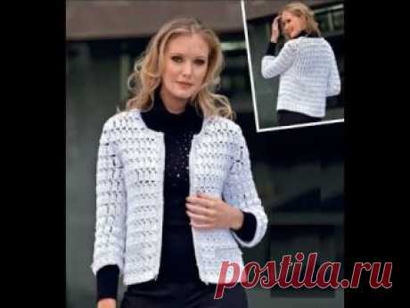 ЖАКЕТ КРЮЧКОМ. РАЗБОР УЗОР+СХЕМА+ВЫКРОЙКА || JACKET CROCHET. THE PARSING PATTERN+SCHEME+PATTERN