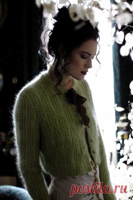 Вязание кардигана Audrey, Angora Haze