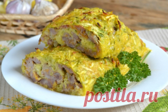 Закусочный кабачковый рулет — ешь и худей