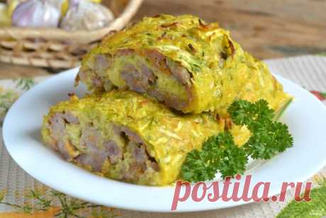 Закусочный кабачковый рулет — ешь и худей