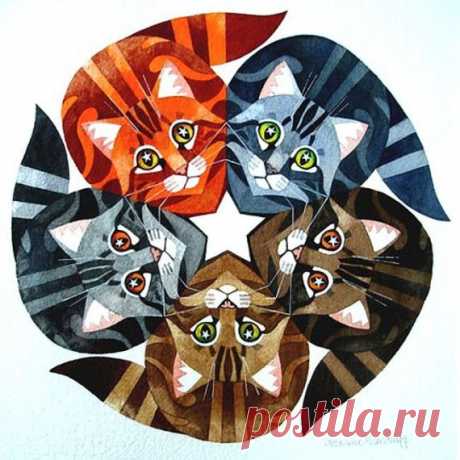 Коты / Декупаж / Картинки для декупажа