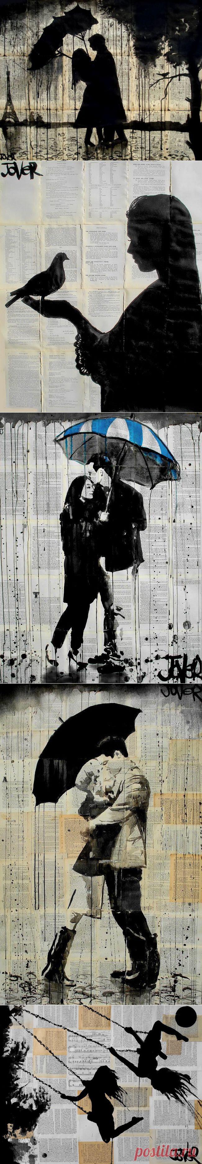 На времени настоянные письма.... Художник Loui Jover.