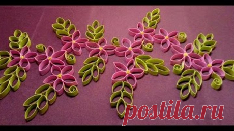 Снежинки из рулончиков.