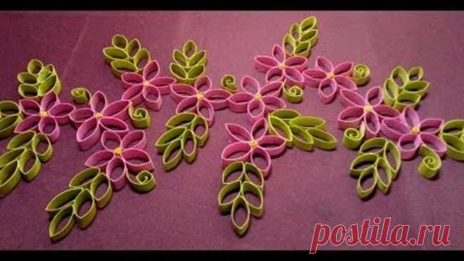 Снежинки из рулончиков.