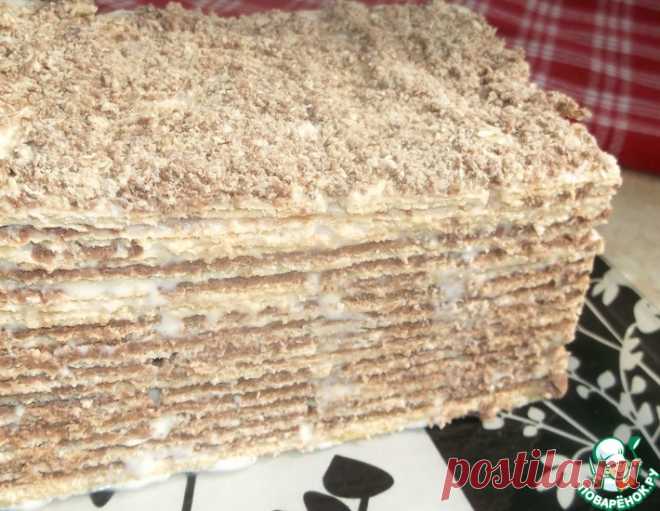 Вафельный торт без выпечки – кулинарный рецепт